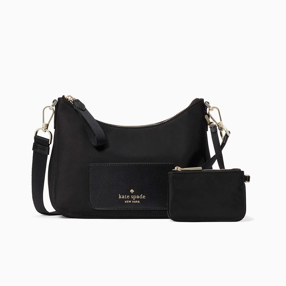 Kate Spade Black Shoulder Bag with Mini Pouch
